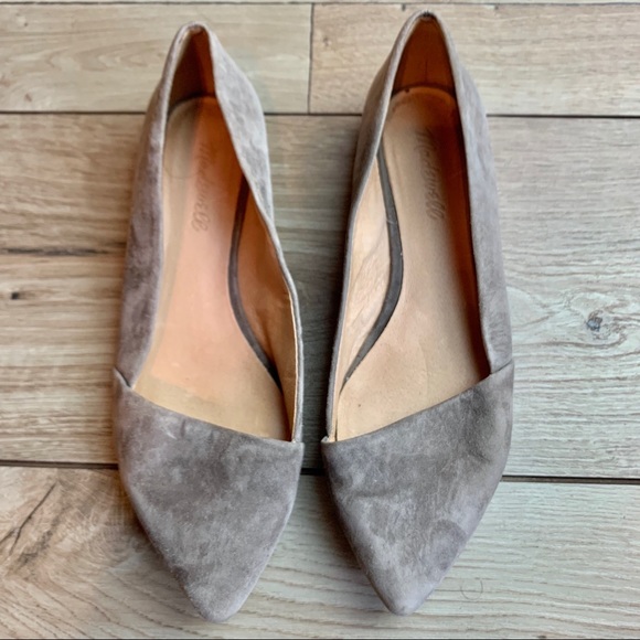 Madewell Shoes - Madewell | Grey Suede Flats | Size 8